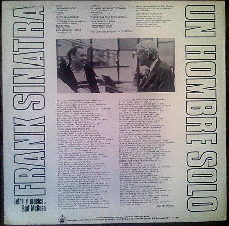 Frank Sinatra - Un Hombre Solo | Reprise Records (S 90.300) - 2
