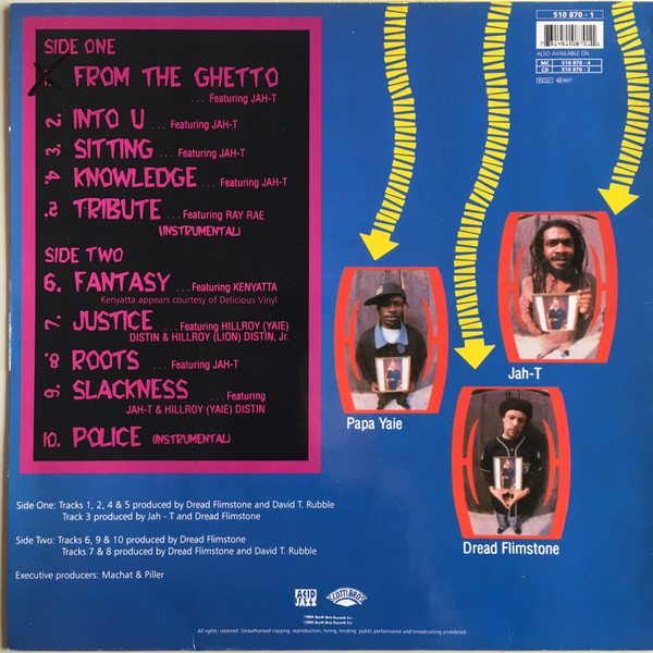 Dread Flimstone And The Modern Tone Age Family - From The Ghetto | Scotti Bros. Records (510 870 - 1) - 2