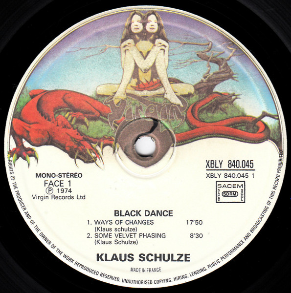 Klaus Schulze - Blackdance | Virgin (840 045) - 3