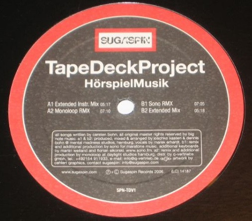 TapeDeckProject - HörspielMusik | Sugaspin Records (SPN-TDV1)