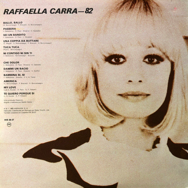 Raffaella Carrà - Raffaella Carrà '82 | Hispavox (HIS 30-37) - 2