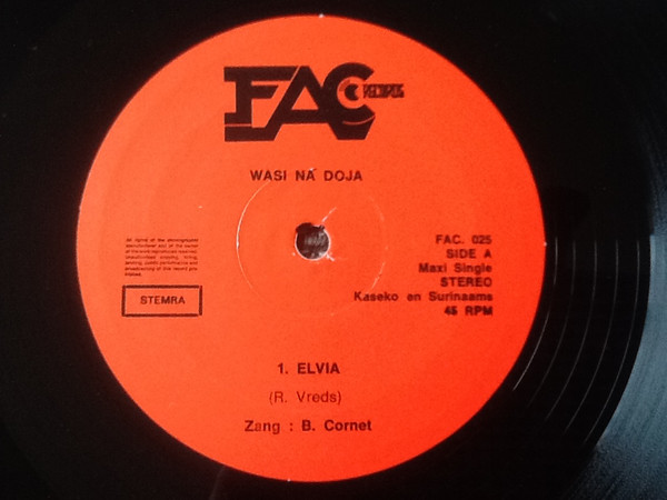 Wasi Na Doja - Elvia | FAC Records (FAC 025) - 3