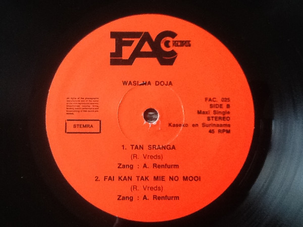 Wasi Na Doja - Elvia | FAC Records (FAC 025) - 4