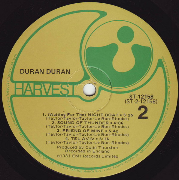 Duran Duran - Duran Duran | Harvest (ST-12158) - 4