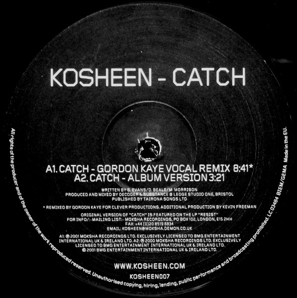 Kosheen - Catch | Moksha Recordings (KOSHEEN007) - 3 Kosheen - Catch | Moksha Recordings (KOSHEEN007) - 3