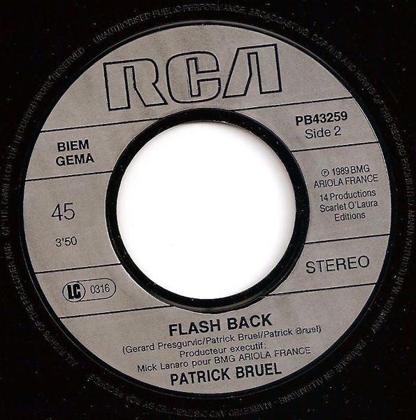 Patrick Bruel - Casser La Voix | RCA (PB43259) - 4