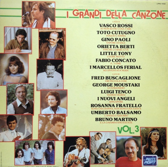 Various - I Grandi Della Canzone Vol. 3 | Passport (LPPS 11133) - 2 Various - I Grandi Della Canzone Vol. 3 | Passport (LPPS 11133) - 2