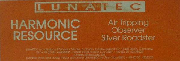 Harmonic Resource - Air Tripping | Lunatec (LUNA 018) - 4