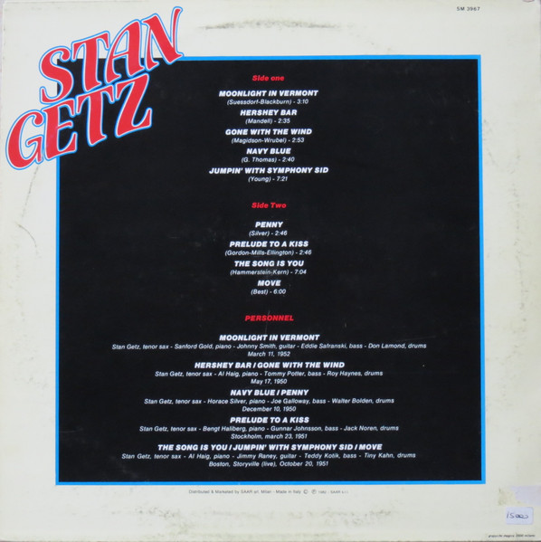 Stan Getz - Stan Getz | Joker (SM 3967) - 2