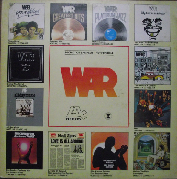 War - Promotional Sampler - Not For Sale | LAX Records (0901.006) - main