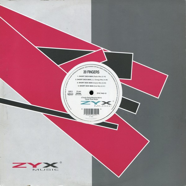20 Fingers - Short Dick Man | ZYX Music (ZYX 7443-12) - 2