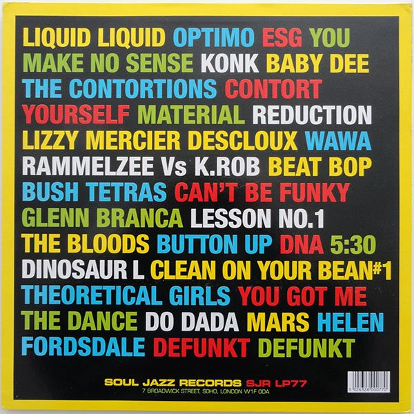 Various - New York Noise (Dance Music From The New York Underground 1978-1982) | Soul Jazz Records (SJR LP077) - 2