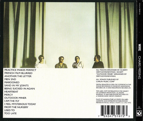 Wire - Chairs Missing | Harvest (7243 4 73197 2 3) - 2