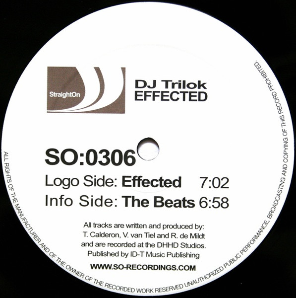 DJ Trilok - Effected | StraightOn Recordings (SO:0306) - 3
