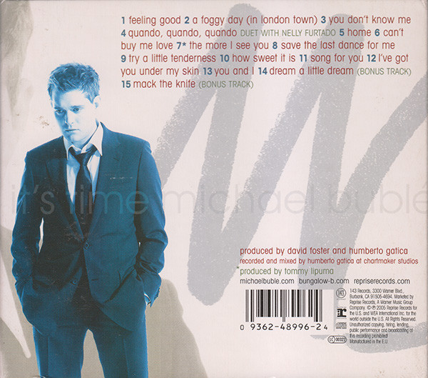 Michael Bublé - It's Time | Reprise Records (9362-48996-2) - 3 Michael Bublé - It's Time | Reprise Records (9362-48996-2) - 3