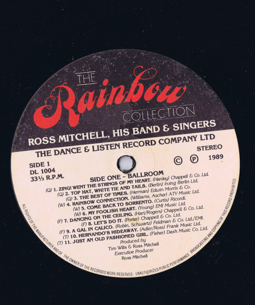 Ross Mitchell His Band & Singers - The Rainbow Collection | Dance & Listen (DL 1004) - 3 Ross Mitchell His Band & Singers - The Rainbow Collection | Dance & Listen (DL 1004) - 3