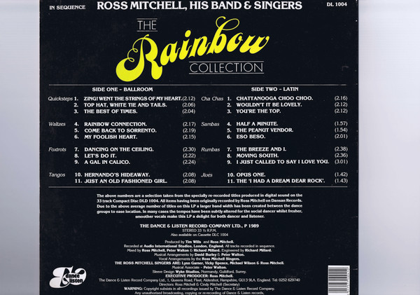 Ross Mitchell His Band & Singers - The Rainbow Collection | Dance & Listen (DL 1004) - 2 Ross Mitchell His Band & Singers - The Rainbow Collection | Dance & Listen (DL 1004) - 2