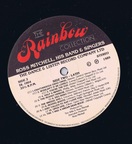 Ross Mitchell His Band & Singers - The Rainbow Collection | Dance & Listen (DL 1004) - 4 Ross Mitchell His Band & Singers - The Rainbow Collection | Dance & Listen (DL 1004) - 4