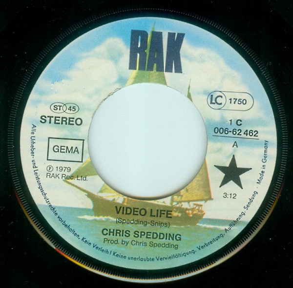Chris Spedding - Video Life | RAK (1 C 006-62 462) - 3