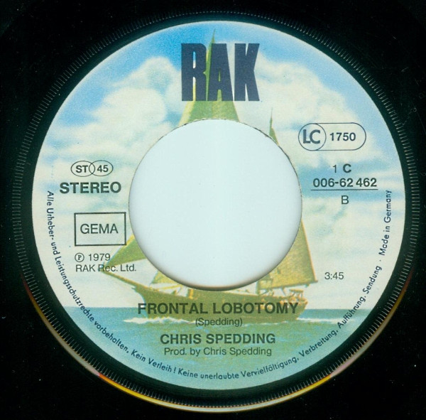 Chris Spedding - Video Life | RAK (1 C 006-62 462) - 4