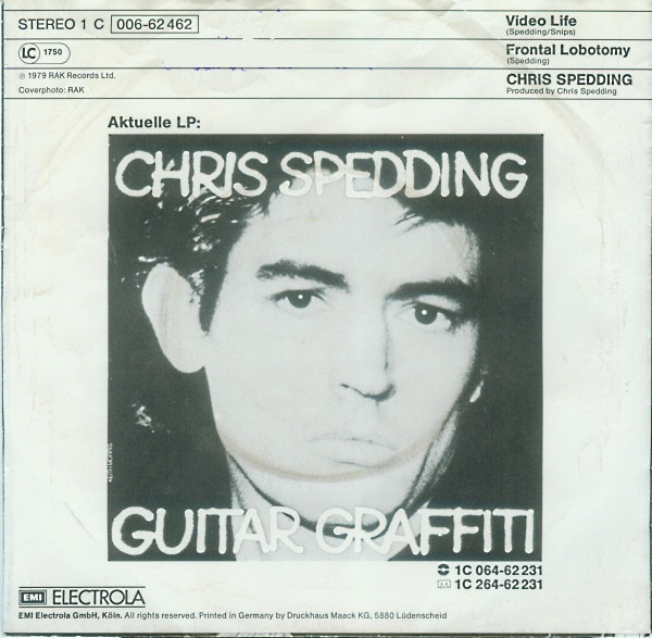 Chris Spedding - Video Life | RAK (1 C 006-62 462) - 2