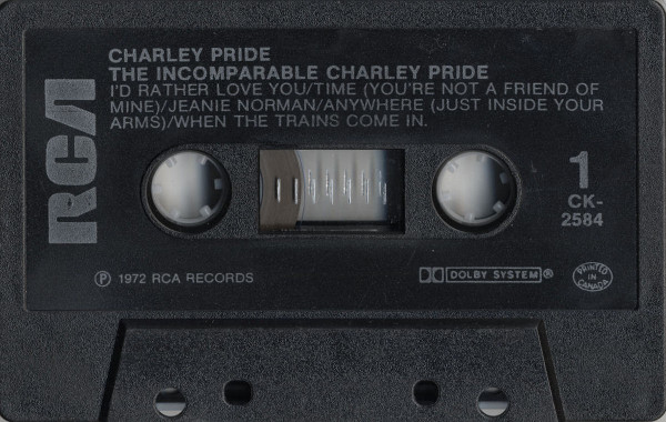 Charley Pride - The Incomparable Charley Pride | RCA (CK-2584) - 3 Charley Pride - The Incomparable Charley Pride | RCA (CK-2584) - 3