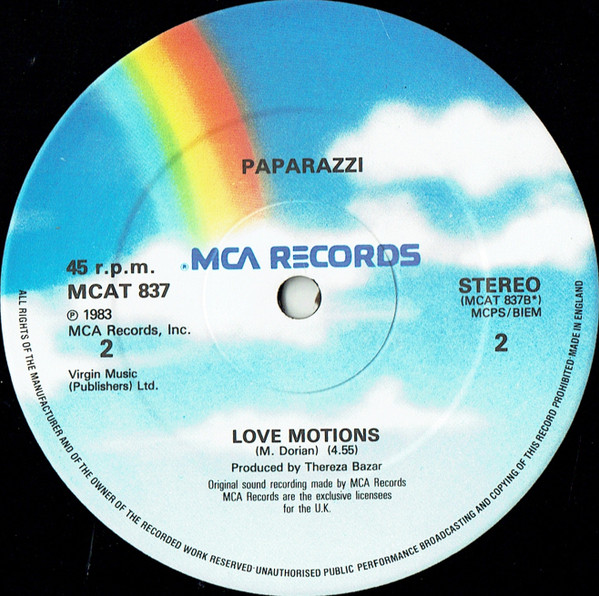 Paparazzi - Stop | MCA Records (MCAT 837) - 4