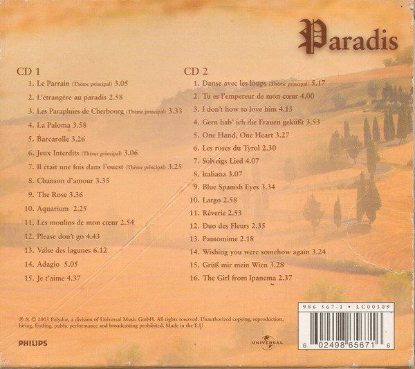 André Rieu - Paradis | Philips (986 567-1) - 2
