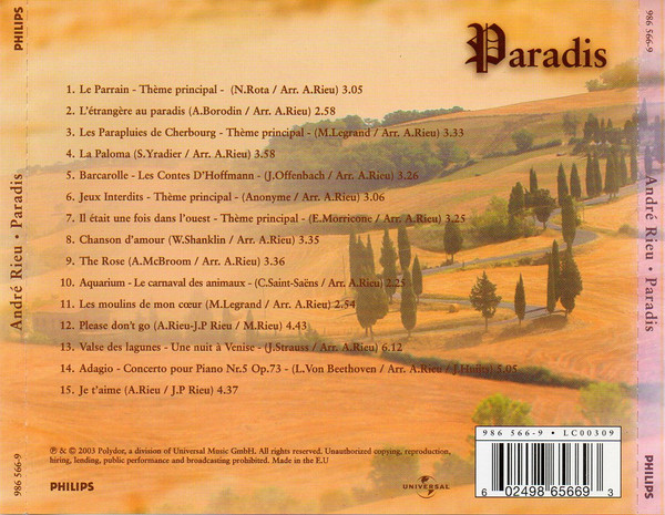 André Rieu - Paradis | Philips (986 567-1) - 4