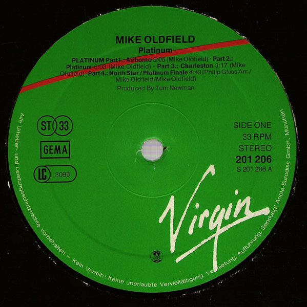 Mike Oldfield - Platinum | Virgin (201 206) - 3