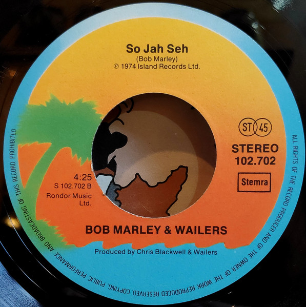 Bob Marley & The Wailers - No Woman, No Cry "Live Version" | Island Records (102.702) - 4 Bob Marley & The Wailers - No Woman, No Cry "Live Version" | Island Records (102.702) - 4
