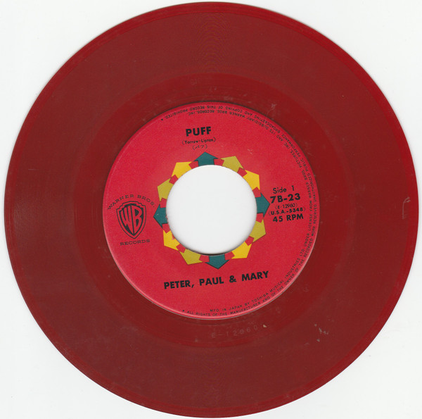 Peter, Paul & Mary - Puff / Pretty Mary | Warner Bros. Records (7B-23) - 3