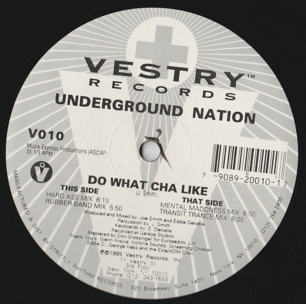 Underground Nation - Do What Cha Like | Vestry Records (V 010)