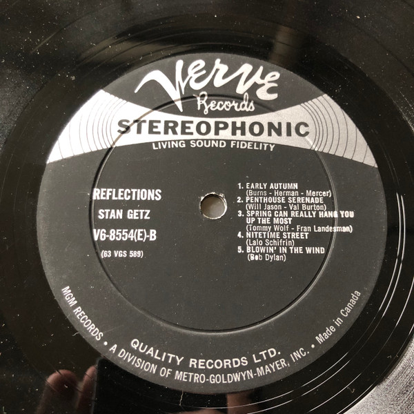 Stan Getz - Reflections | Verve Records (V6-8554) - 3 Stan Getz - Reflections | Verve Records (V6-8554) - 3