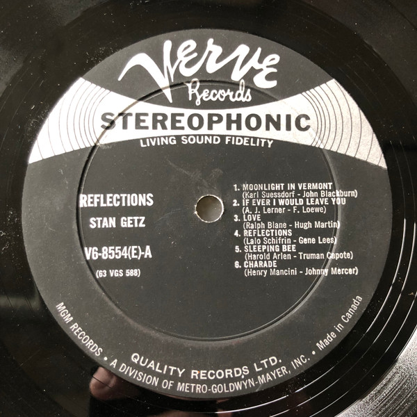 Stan Getz - Reflections | Verve Records (V6-8554) - 2 Stan Getz - Reflections | Verve Records (V6-8554) - 2