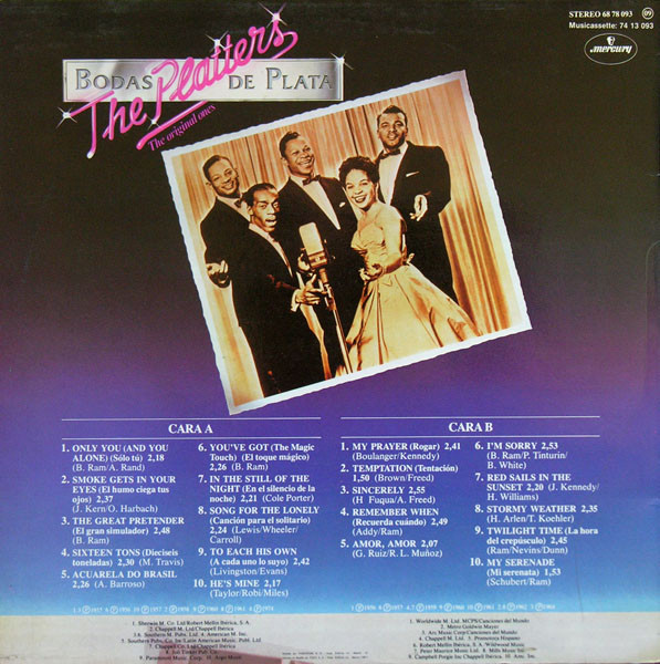 The Platters - Bodas De Plata | Mercury (68 78 093) - 2