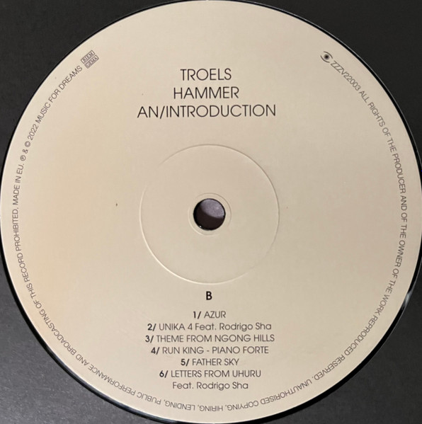 Troels Hammer - An/Introduction | Music For Dreams (ZZZV22003) - 4 Troels Hammer - An/Introduction | Music For Dreams (ZZZV22003) - 4