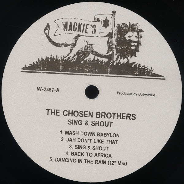 The Chosen Brothers - Sing & Shout | Wackie's (W-2457) - 3 The Chosen Brothers - Sing & Shout | Wackie's (W-2457) - 3