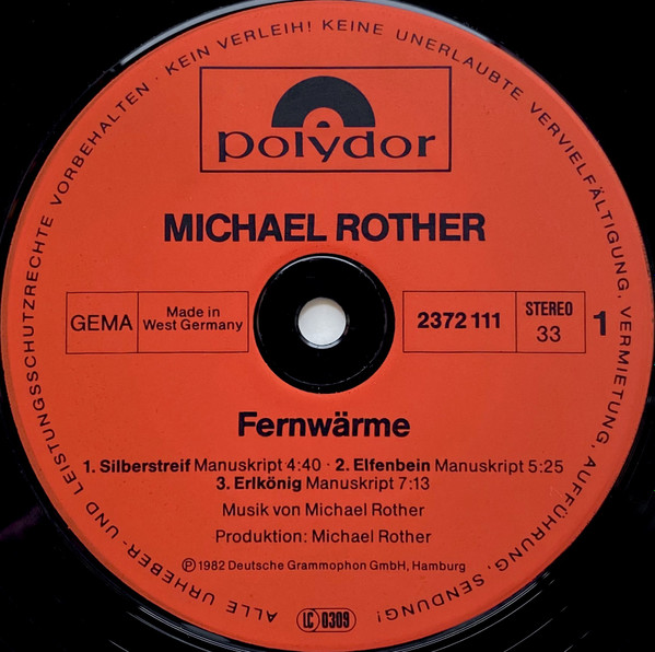 Michael Rother - Fernwärme | Polydor (2372 111) - 3