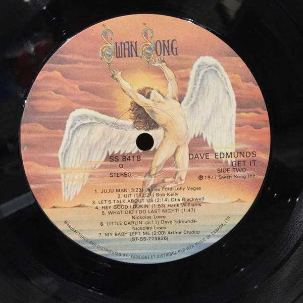 Dave Edmunds - Get It | Swan Song (SS 8418) - 3 Dave Edmunds - Get It | Swan Song (SS 8418) - 3