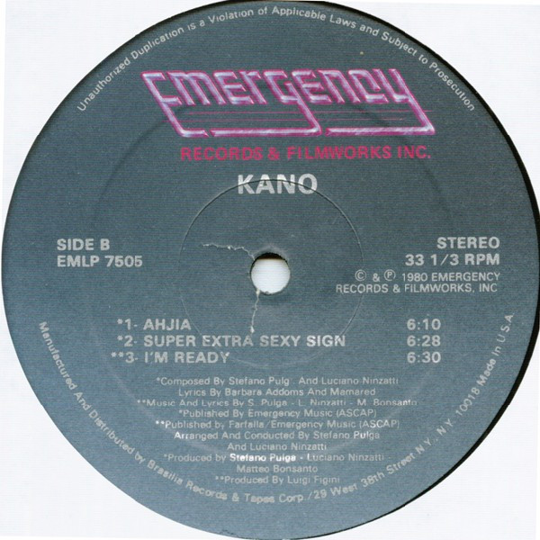 Kano - Kano | Emergency Records (EMLP 7505) - 4 Kano - Kano | Emergency Records (EMLP 7505) - 4