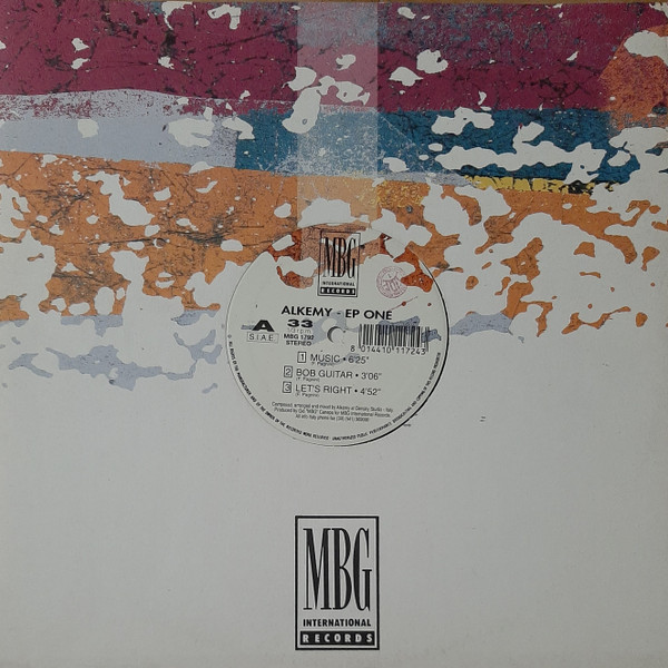 Alkemy - EP One | MBG International Records (MBG 1792) - main Alkemy - EP One | MBG International Records (MBG 1792) - main
