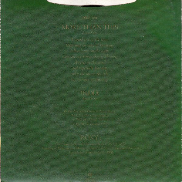 Roxy Music - More Than This | EG (2002 129) - 2