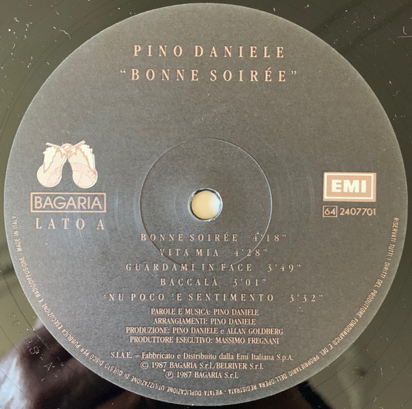 Pino Daniele - Bonne Soirée | Bagaria (64 2407701) - 4 Pino Daniele - Bonne Soirée | Bagaria (64 2407701) - 4