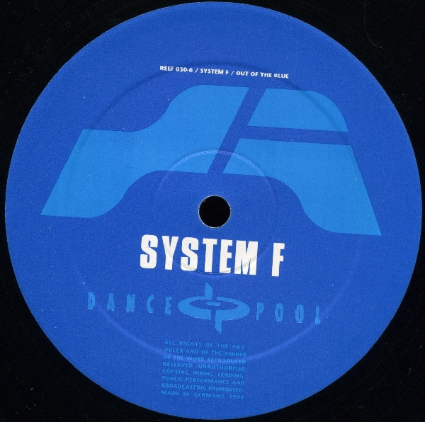System F - Out Of The Blue | Reef Recordings (REEF 030-6) - 2 System F - Out Of The Blue | Reef Recordings (REEF 030-6) - 2