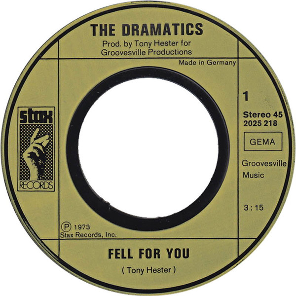 The Dramatics - Fell For You / Now You Got Me Loving You | Stax (2025 218) - 2