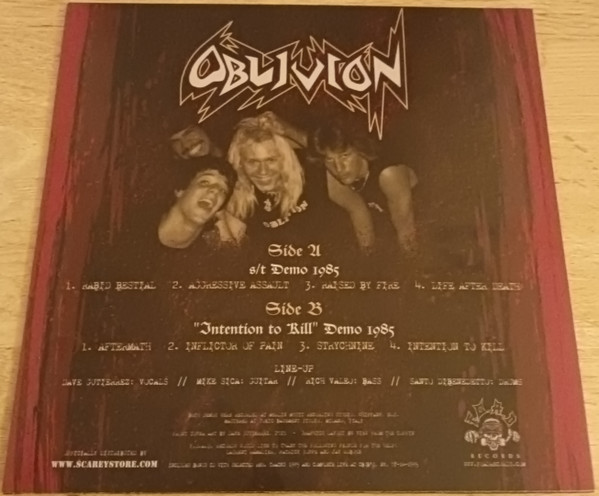 Oblivion - Intention To Kill – Demos & Rarities 1985 | F.O.A.D. Records (F.O.A.D. 270) - 3 Oblivion - Intention To Kill – Demos & Rarities 1985 | F.O.A.D. Records (F.O.A.D. 270) - 3