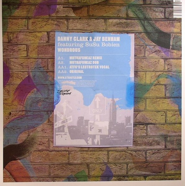 Danny Clark & Jay Benham Featuring Su Su Bobien - Wondrous | Strictly Rhythm (SR12655) - main