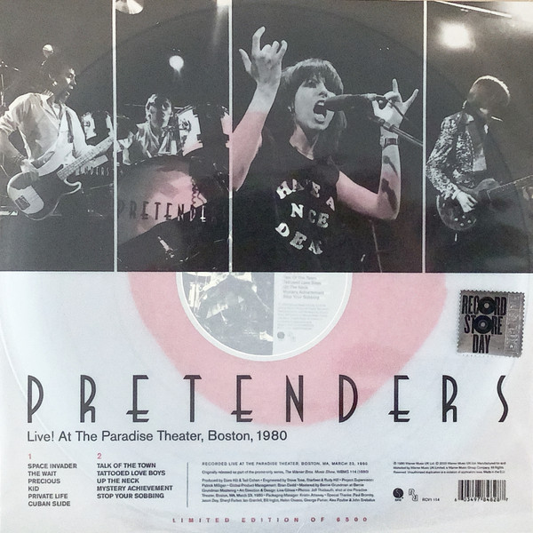The Pretenders - Live! At The Paradise Theater, Boston, 1980 | Sire (RCV1 114) - 2 The Pretenders - Live! At The Paradise Theater, Boston, 1980 | Sire (RCV1 114) - 2