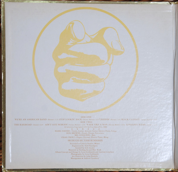Grand Funk Railroad - We're An American Band | Capitol Records (SMAS-511207) - 2 Grand Funk Railroad - We're An American Band | Capitol Records (SMAS-511207) - 2
